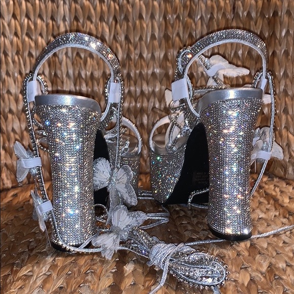 NIB Dolls Kill Rhinestone Pixie Queen Platforms - Picture 5 of 7